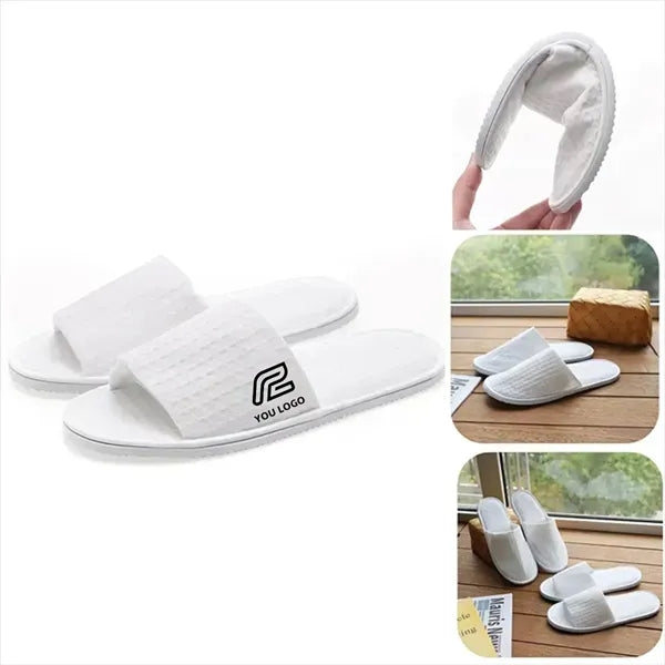 Waffle Slippers for Spa Party Guest Hotel and Travel