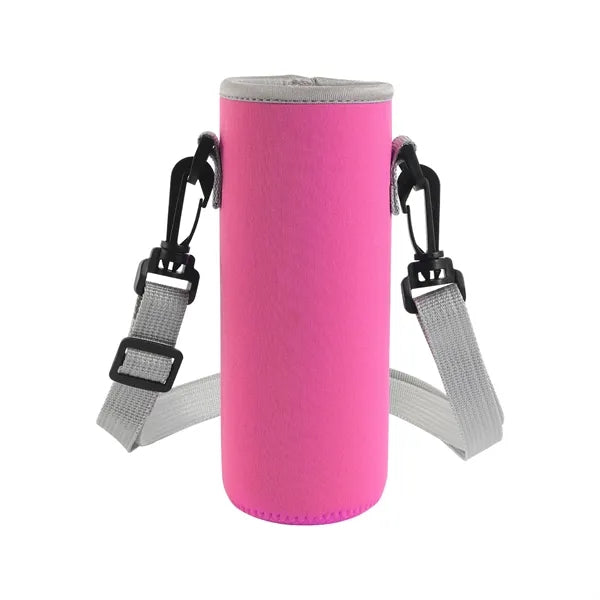 16 oz Neoprene Bottle Sleeve with Adjustable Shoulder Strap