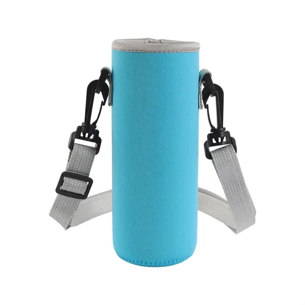16 oz Neoprene Bottle Sleeve with Adjustable Shoulder Strap
