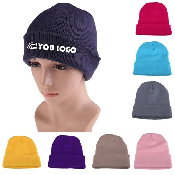 Create Your Custom Winter Beanie With Own Image Text Logo