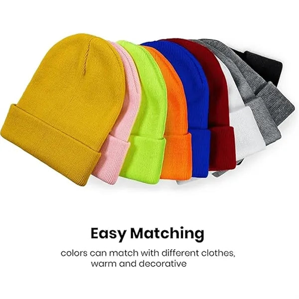 Create Your Custom Winter Beanie With Own Image Text Logo