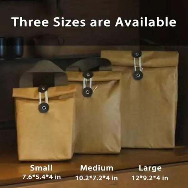 Eco Dupont Paper Waterproof Insulated Bento Lunch Bag.