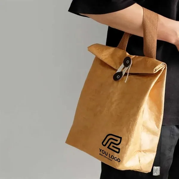 Eco Dupont Paper Waterproof Insulated Bento Lunch Bag.