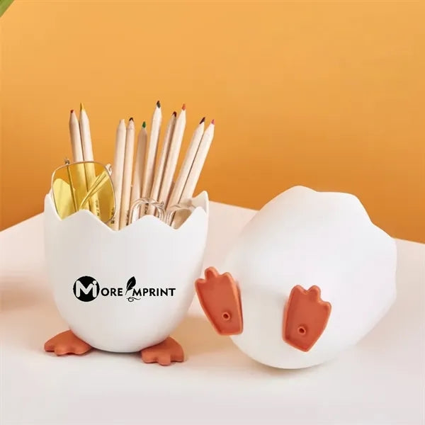 Creative Cute Eggshell Pen Pencil Holder