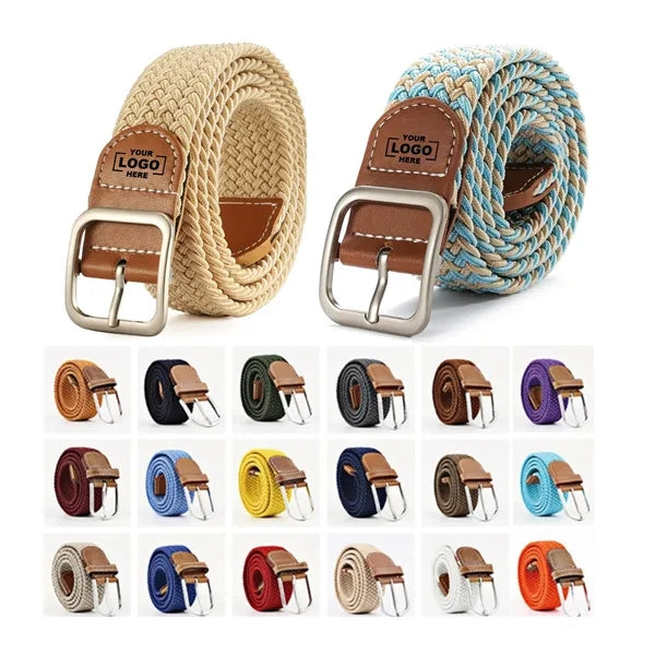Fashional Canvas Woven Stretch Elastic Braided Belt