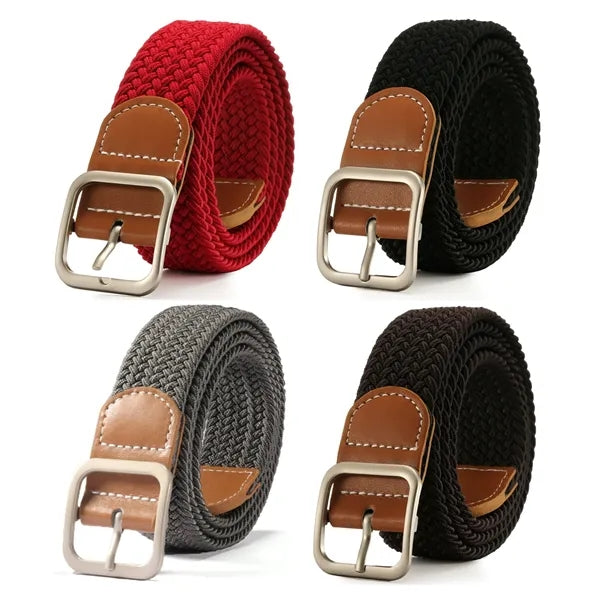 Fashional Canvas Woven Stretch Elastic Braided Belt
