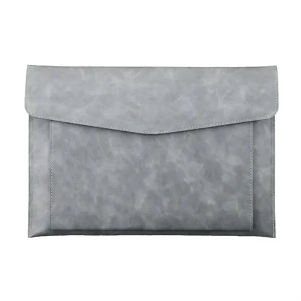 PU Leather A4 Document Folder File Bag with Magnetic Pocket