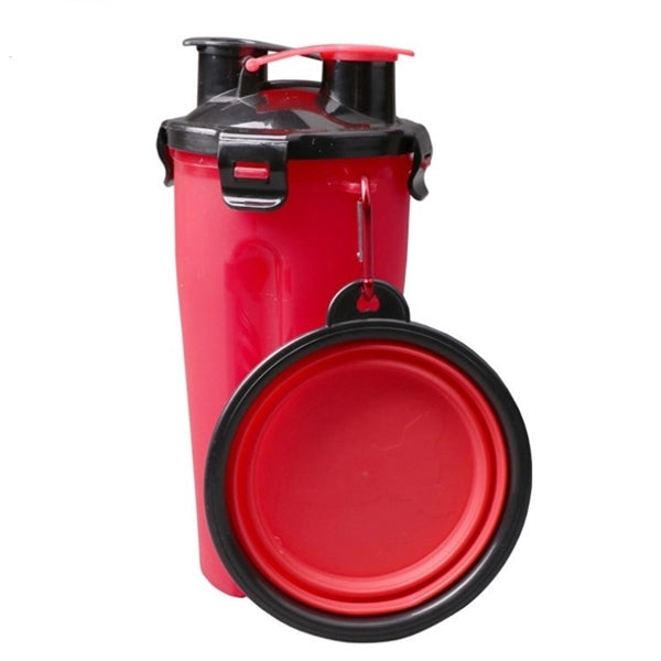 Dog Travel Camping Food Cup with Bowl