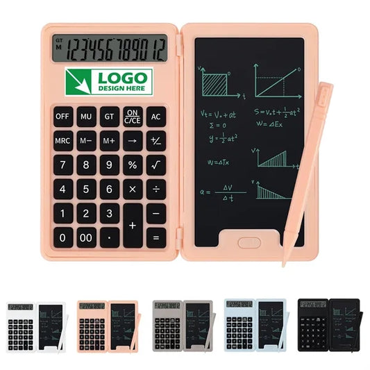 Desk Portable Basic Calculator with Notepad and Stylus