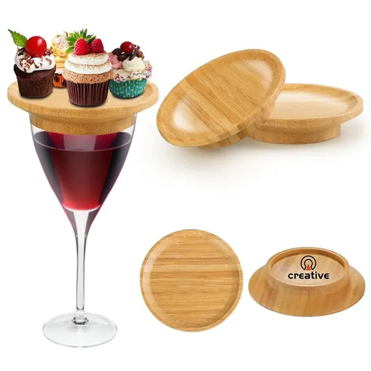 Bamboo Wine Glass Charcuterie Topper