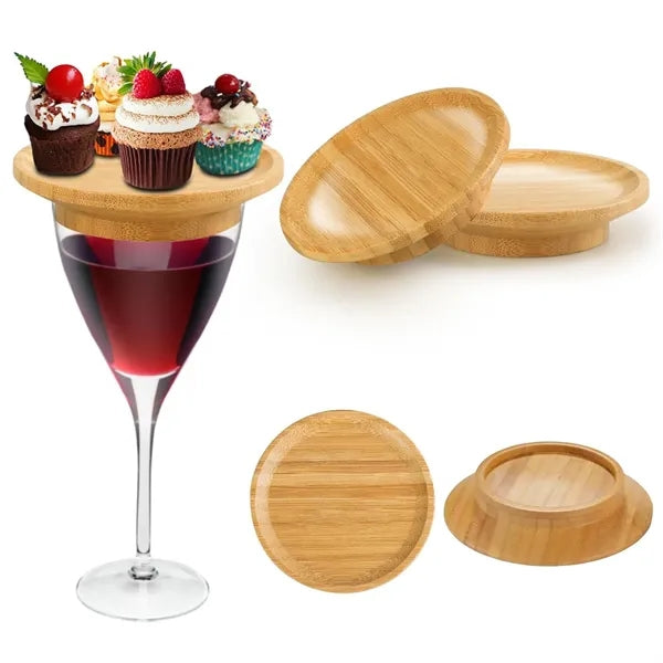 Bamboo Wine Glass Charcuterie Topper