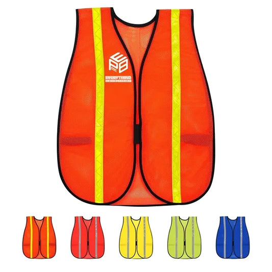 Polyester Mesh With Reflective Strip Safety Vest