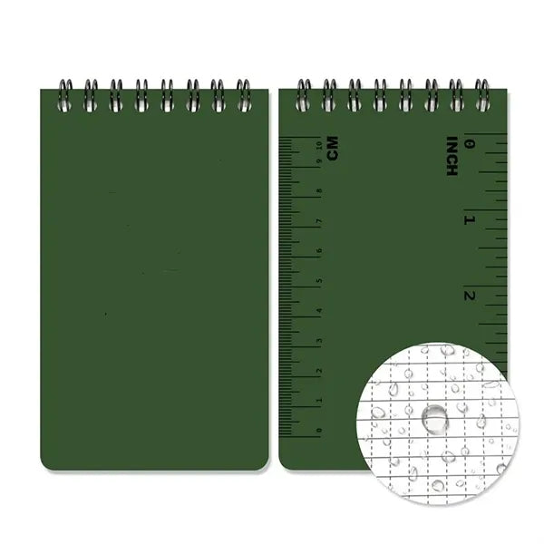 Pocket Notepad Waterproof Notebook Top Spiral