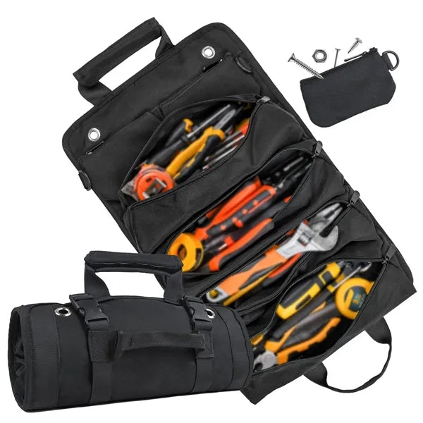 Multifunctional Oxford Tool Roll Bag with Pouches