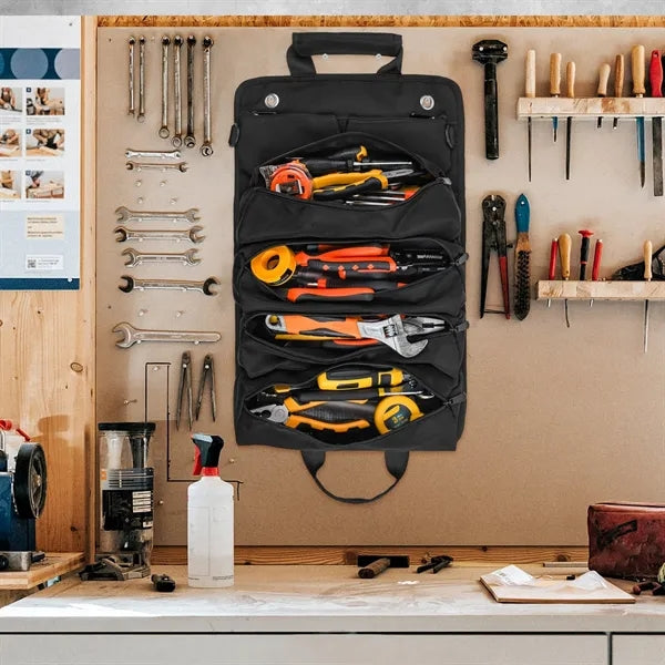 Multifunctional Oxford Tool Roll Bag with Pouches