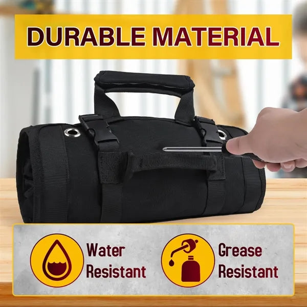 Multifunctional Oxford Tool Roll Bag with Pouches