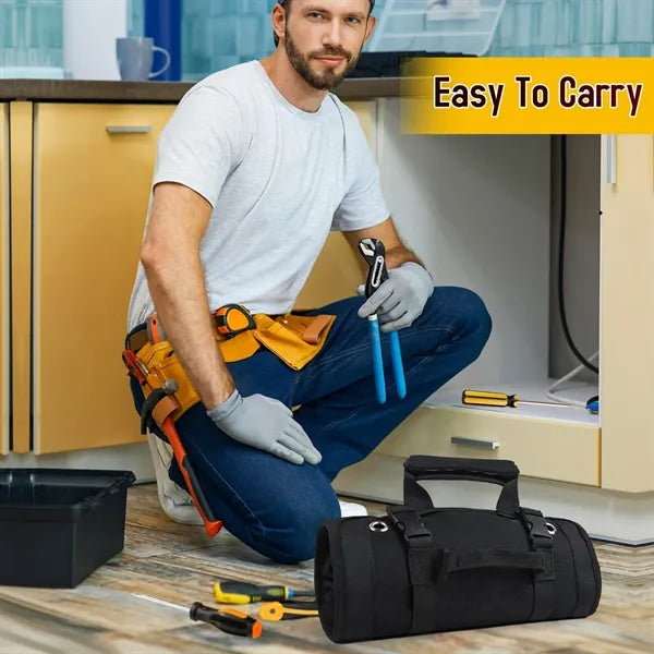 Multifunctional Oxford Tool Roll Bag with Pouches