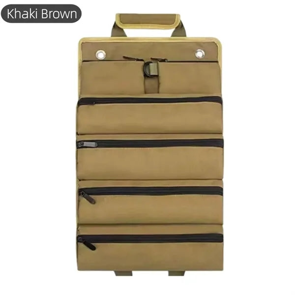 Multifunctional Oxford Tool Roll Bag with Pouches