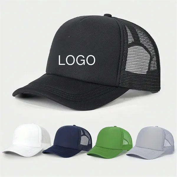 Mesh back cap with sun visor