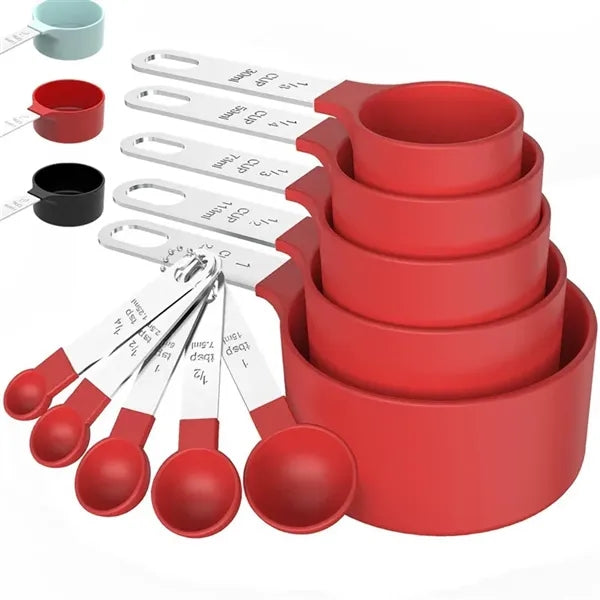 10 Pieces Measuring Cups and Spoons Set