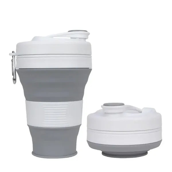 12 oz Collapsible Water Bottle w/ Straw