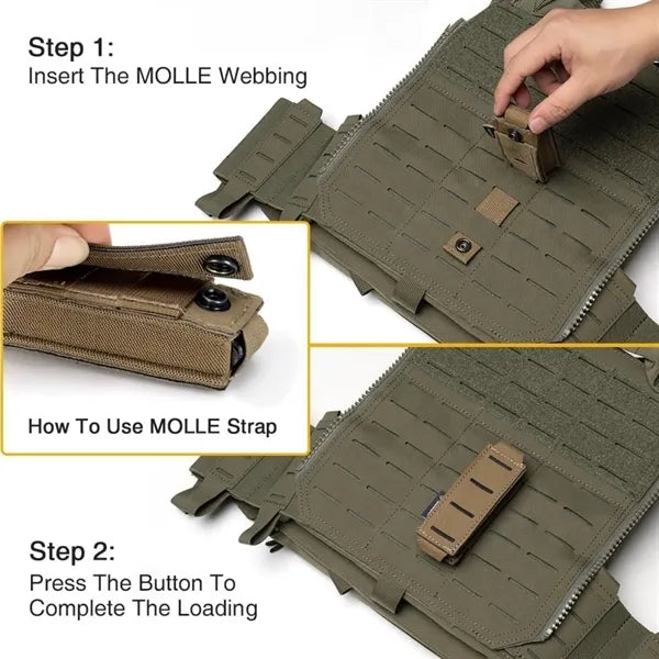 Elastic Nylon Mag Pouch Molle Tactical Carrier