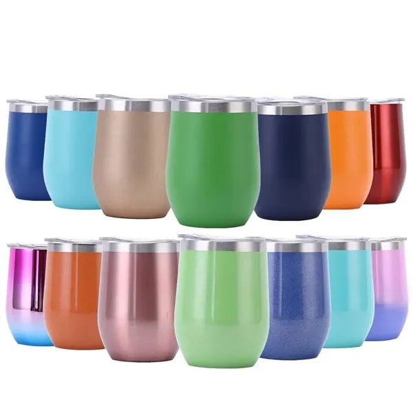 12 Oz. Vinay Stemless Wine Tumbler (Two-Tone)