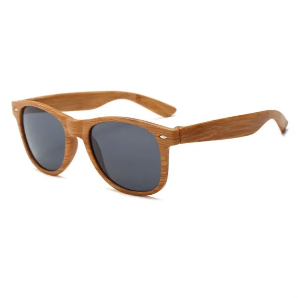 Faux Wood Sunglasses