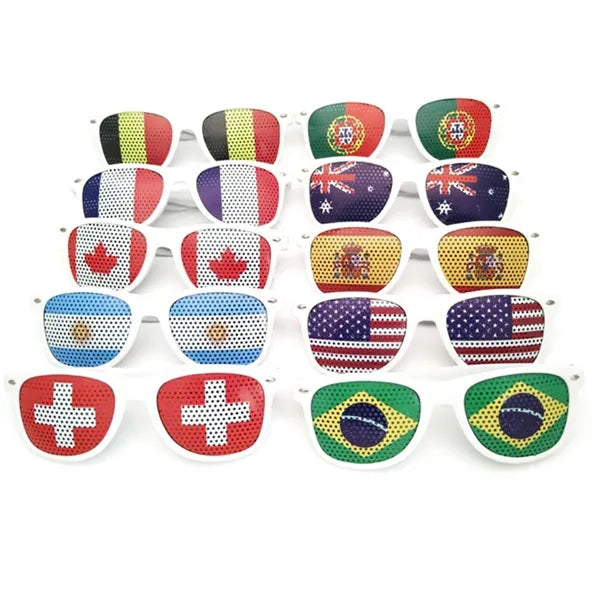 World Cup Flag Sticker Sunglasses