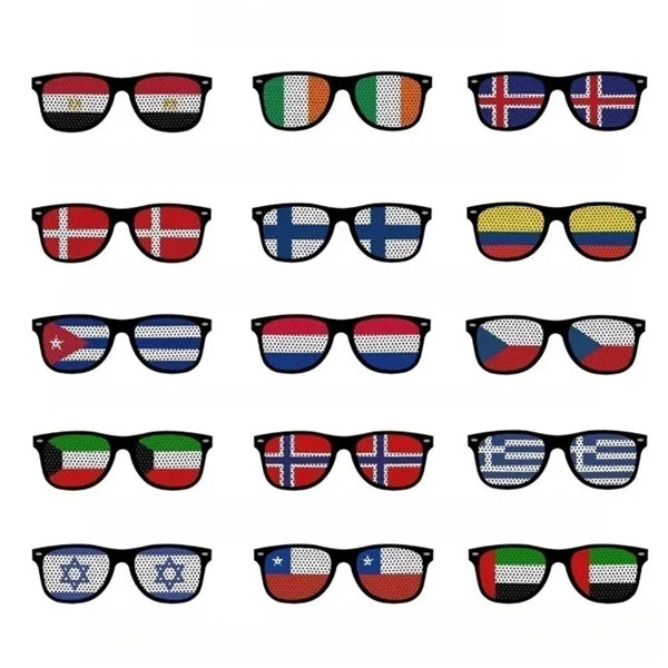World Cup Flag Sticker Sunglasses