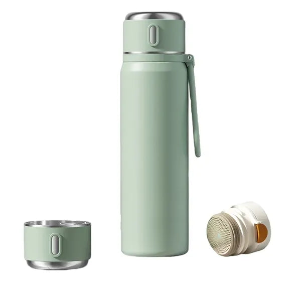 18 Oz Insulated Stainless Steel Water Bottle With Tea Infuse