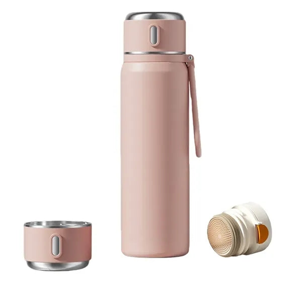 18 Oz Insulated Stainless Steel Water Bottle With Tea Infuse