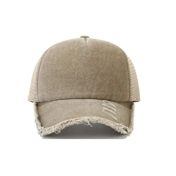 Washed Distressed Baseball Cap