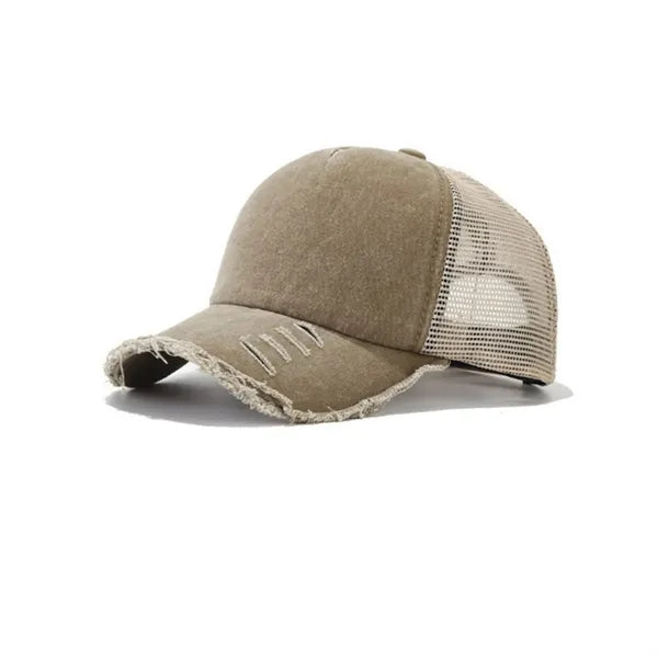 Washed Distressed Baseball Cap