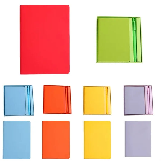 A6 Gift Box Notebook Set with Pen 80 Sheets 160 Pages