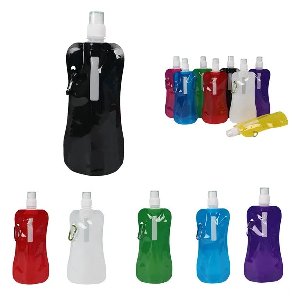Collapsible Lightweight Travel Water Bottle With Clip