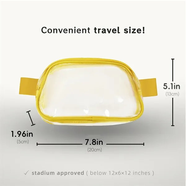Clear Adjustable PVC Fanny Pack For Events