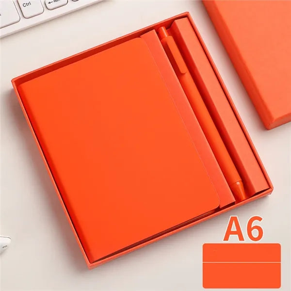 A6 Gift Box Notebook Set with Pen 80 Sheets 160 Pages