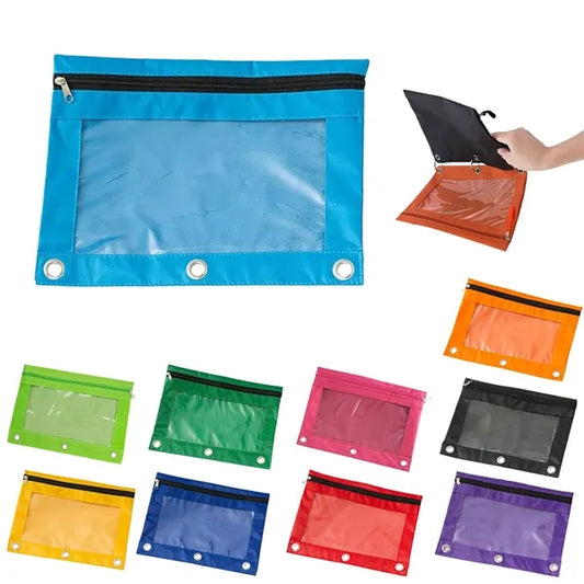 Binder Pencil Pouch with Zipacper Pulls