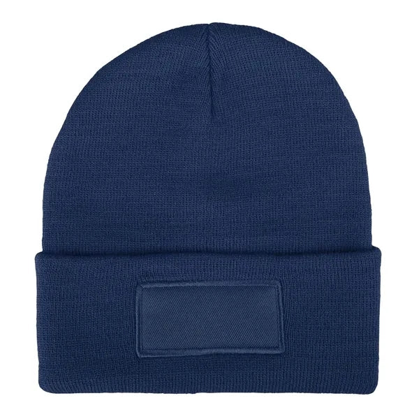 Recycled Polyester Cuffed Knit Beanie