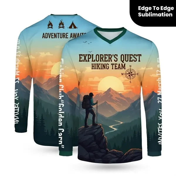 Unisex Custom Sublimated UPF 50+ Long Sleeve T-Shirt