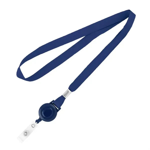 5/8 Silk Screen Lanyard/Badge Reel Combo