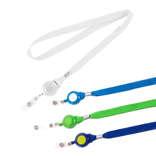 5/8 Silk Screen Lanyard/Badge Reel Combo
