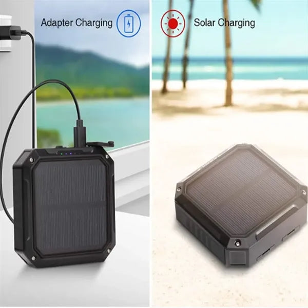 10000mAh Solar Power Bank with Light