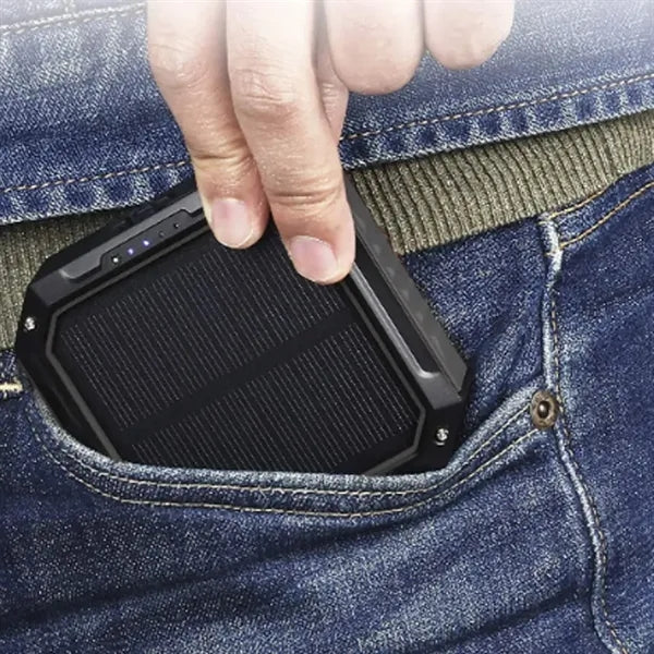10000mAh Solar Power Bank with Light