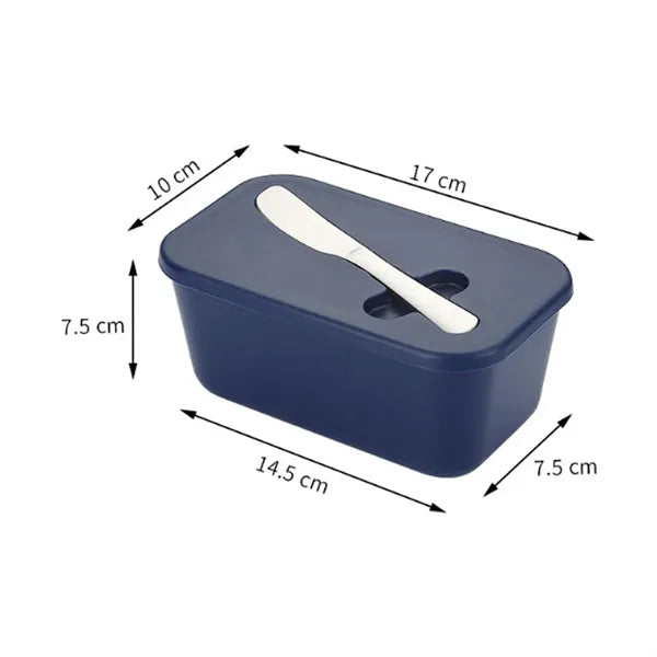 Butter Dish Food Storage Box with Spoon