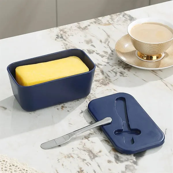 Butter Dish Food Storage Box with Spoon