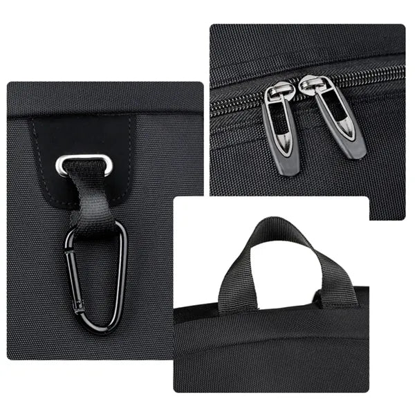 Expandable Oxford Laptop Backpack with USB Travel