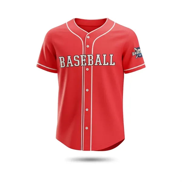 Men's Full Button Jersey Sublimated UPF Drifit