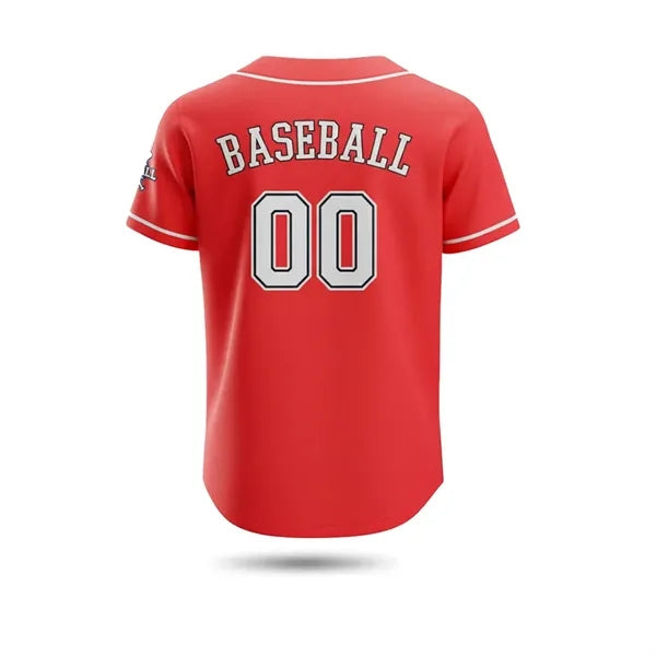 Men's Full Button Jersey Sublimated UPF Drifit